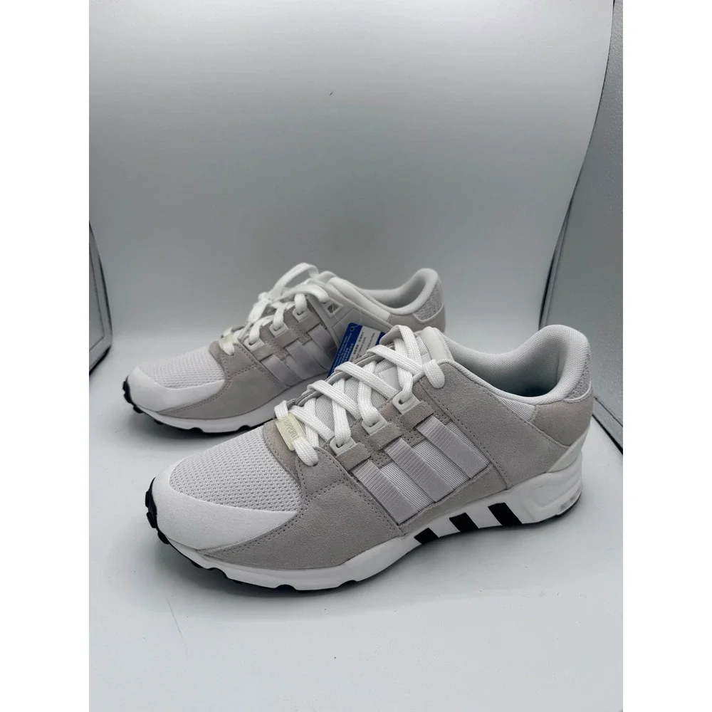 Adidas EQT Support ADV 91-17 Mens 9.5 White Grey Suede Mesh BY9582 Sneakers